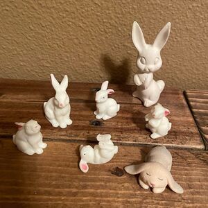 Vintage Bunny Family set of 5